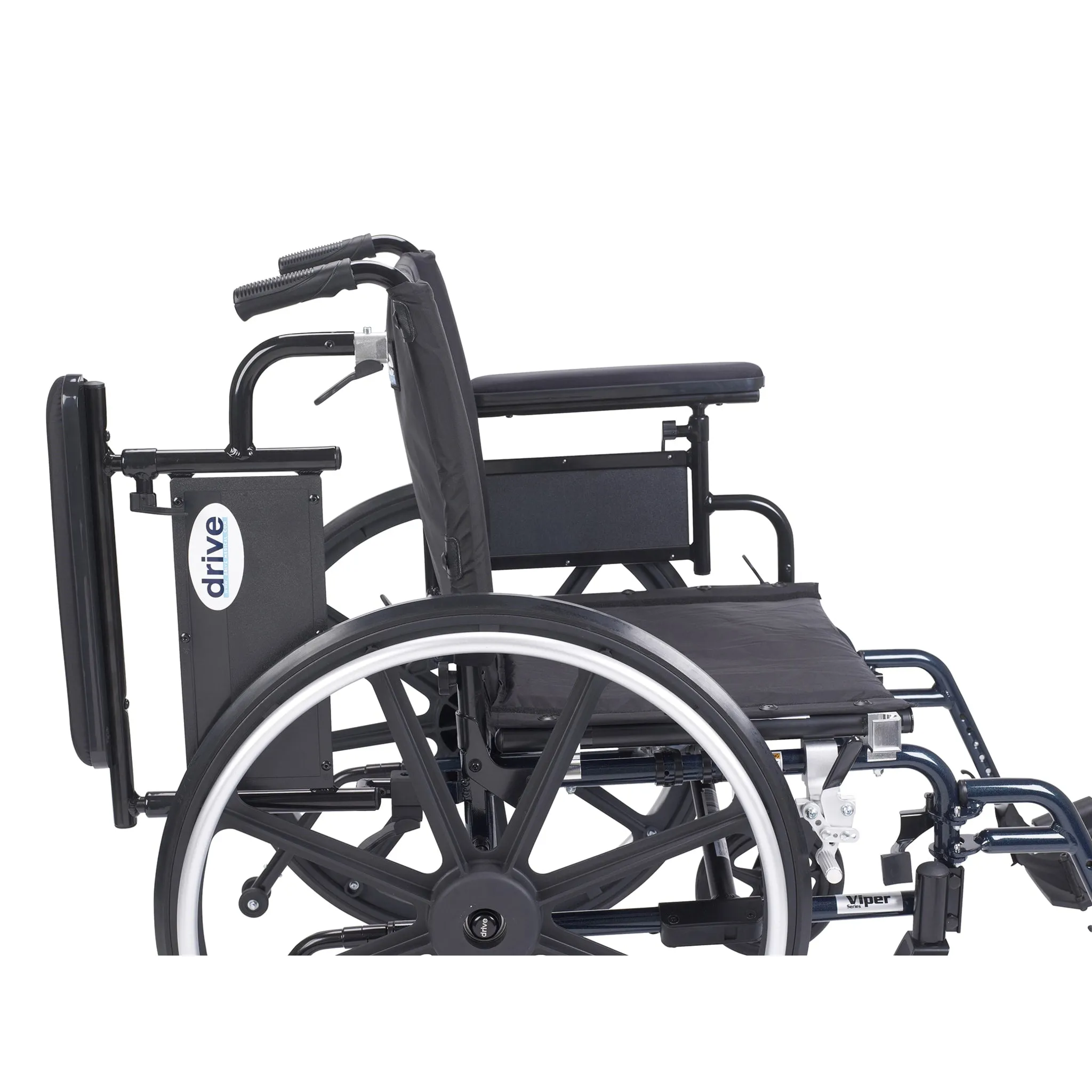 Viper Plus GT Wheelchair with Flip Back Removable Adjustable Full Arms, Swing away Footrests, 20" Seat