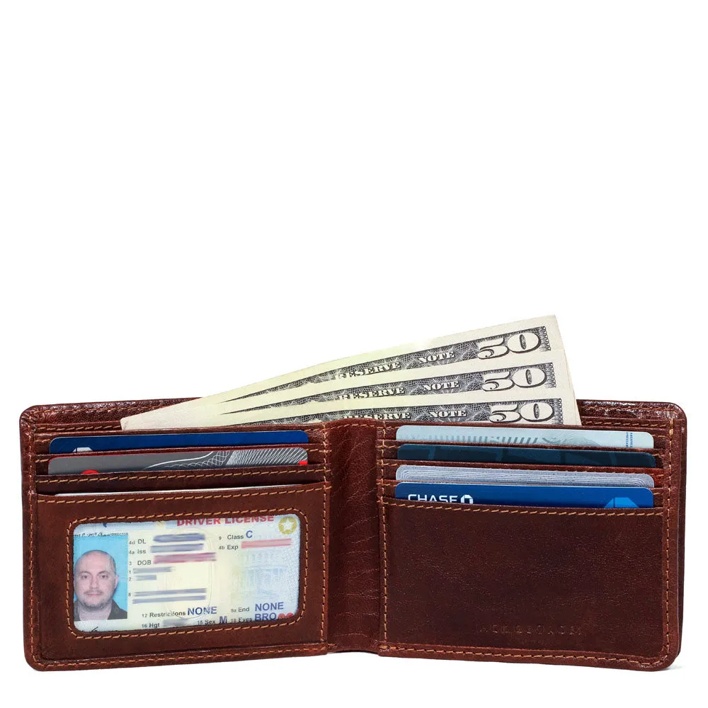 Voyager Bifold Wallet with Gusseted Currency Pocket #7731