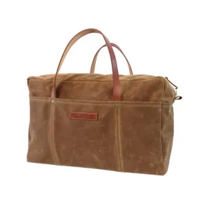 Waxed Canvas Duffle Bag - Brush Brown