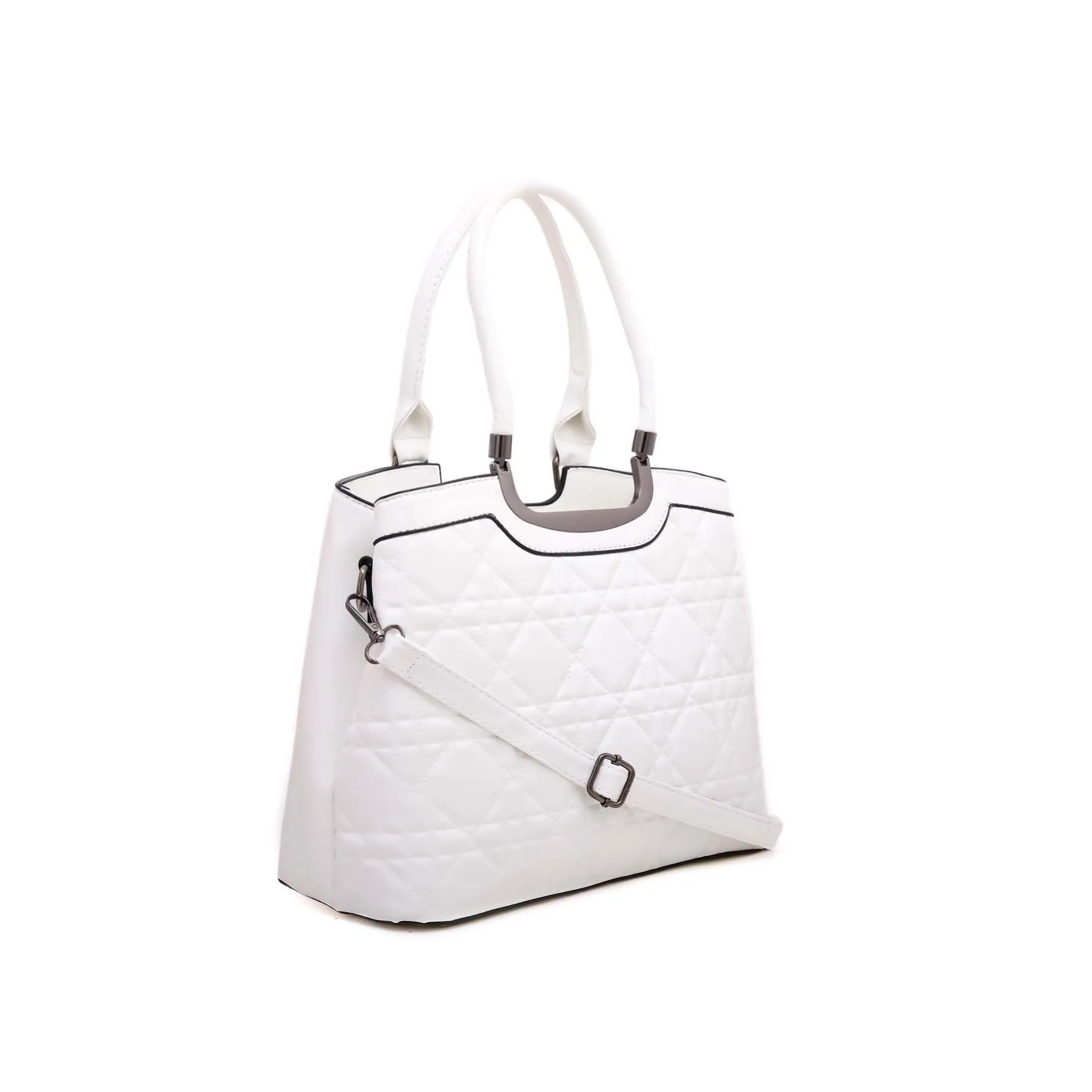 White Formal Hand Bag P35880