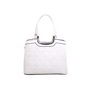 White Formal Hand Bag P35880