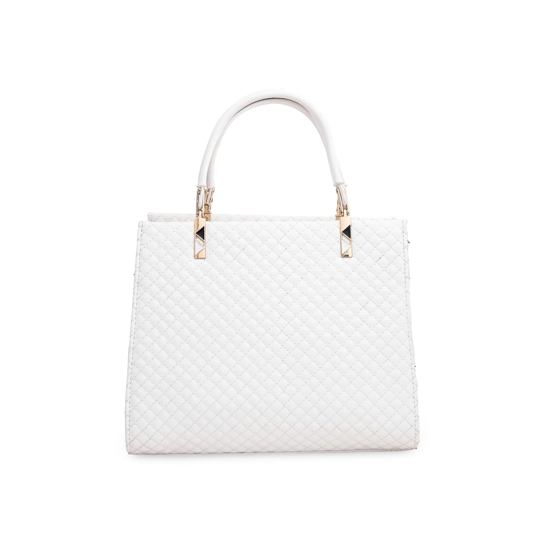 White Formal Hand Bag P36045