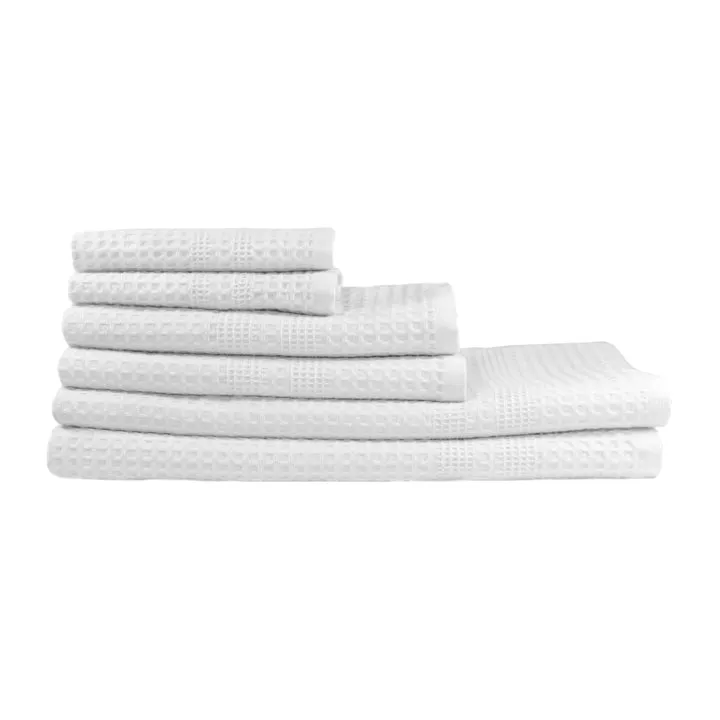 White Towel Set in Gift Bag, Classic Style