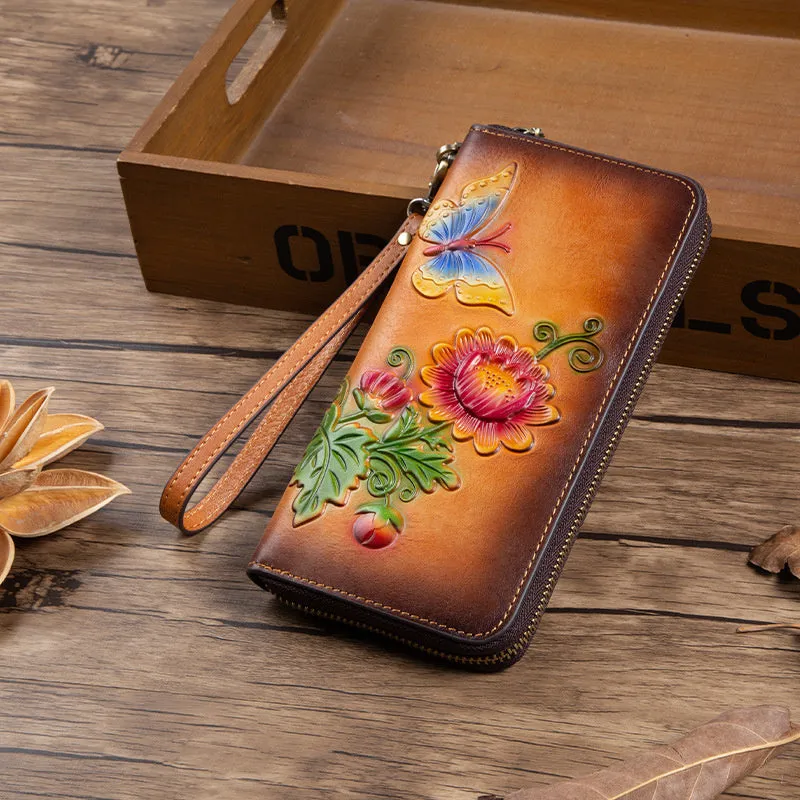 Women's Retro Genuine Leather Vintage Purse Wallet