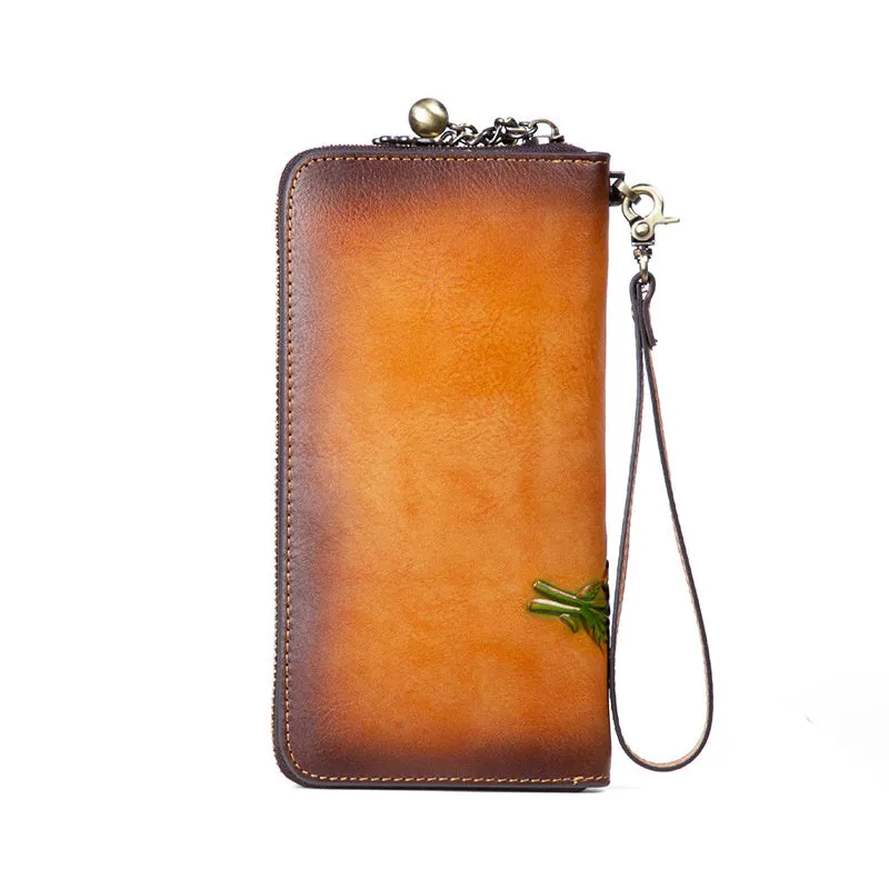 Women's Retro Genuine Leather Vintage Purse Wallet