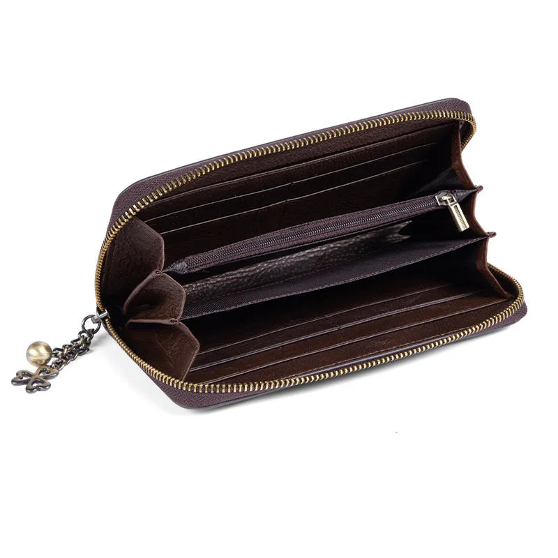 Women's Retro Genuine Leather Vintage Purse Wallet