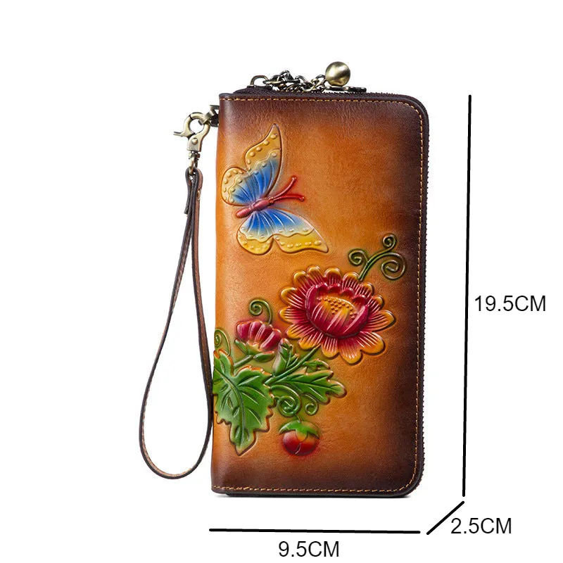 Women's Retro Genuine Leather Vintage Purse Wallet