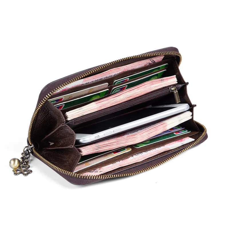 Women's Retro Genuine Leather Vintage Purse Wallet