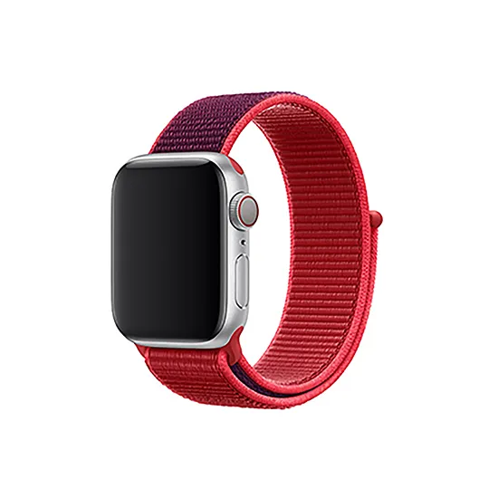 Woven Nylon Strap For Apple Watch-Dragon Fruit (42/44/45/49mm)