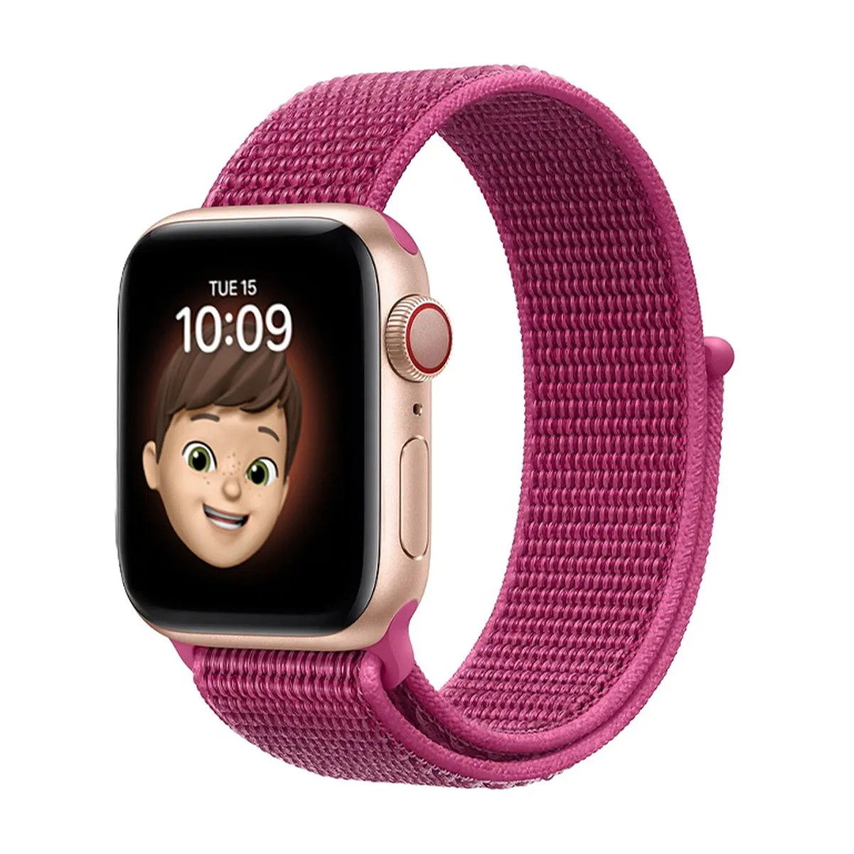 Woven Nylon Strap For Apple Watch-Dragon Fruit (42/44/45/49mm)