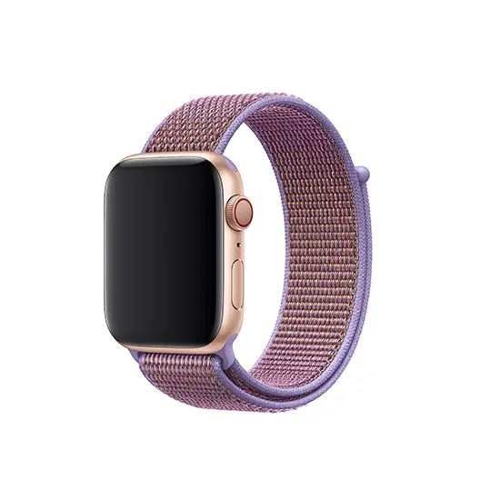 Woven Nylon Strap For Apple Watch-Pomegranate (42/44/45/49mm)