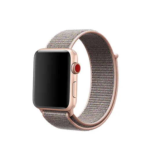 Woven Nylon Strap For Apple Watch-Pomegranate (42/44/45/49mm)